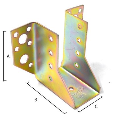 Estampagem Punching Curvatura Processo Custom Joist Hangers Qualquer preferência de cor