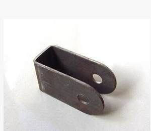 0.4--3mm espessura Alumínio Estampagem Hardware Aço Metal U Bracket Parede de montagem Bracket