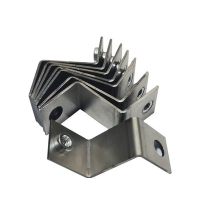0.4-3mm espessura Custom galvanizado de aço estampagem bracket de canto para montagem fixa