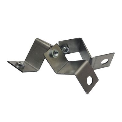 0.4-3mm espessura Custom galvanizado de aço estampagem bracket de canto para montagem fixa