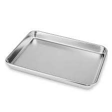 Personalização 304 aço inoxidável Rectangular Quadrado Forno bandeja com material de alumínio