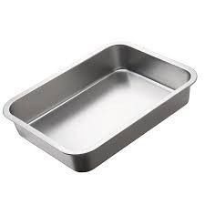 Personalização 304 aço inoxidável Rectangular Quadrado Forno bandeja com material de alumínio