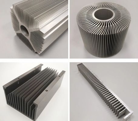Peças metálicas de radiador CNC de alumínio aceitáveis para pequenas encomendas para aplicações industriais