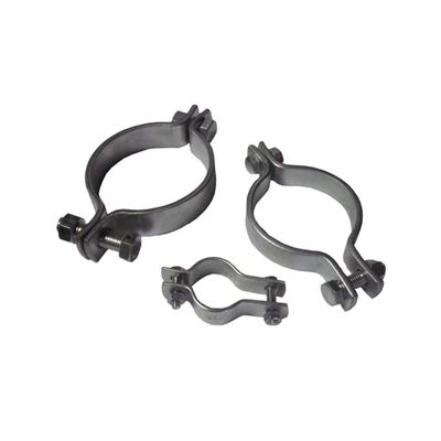 Clamps de tubos de aço inoxidável galvanizados de metal sob medida com fabricação
