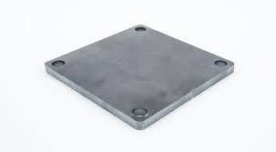 Placas de base retas de aço inoxidável de estampação de precisão com certificação ISO9001 2008
