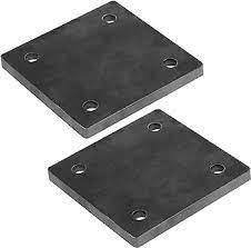 Placas de base retas de aço inoxidável de estampação de precisão com certificação ISO9001 2008