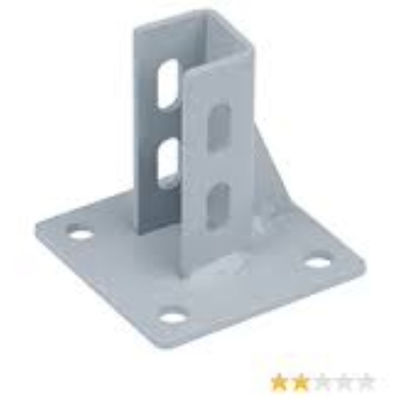 Placa de montagem de piso de aço e aço inoxidável acessível com design personalizado