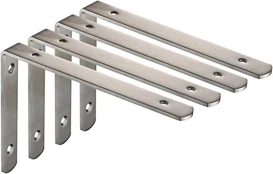 Partes de estampagem para perfurar em processo de tabela de bracket de metal sob medida