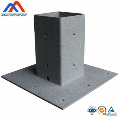 Base de metal profissional personalizada com polir preto de produtos de hardware