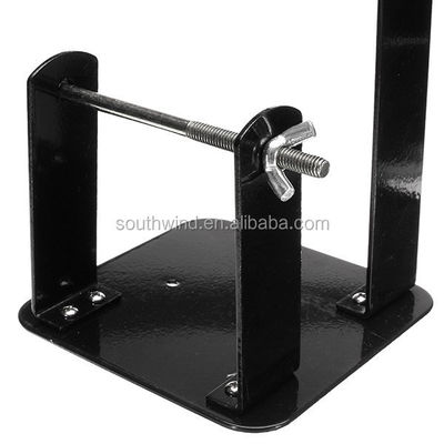 Base de metal profissional personalizada com polir preto de produtos de hardware