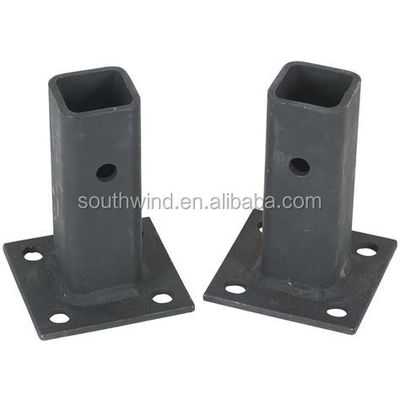 Base de metal profissional personalizada com polir preto de produtos de hardware