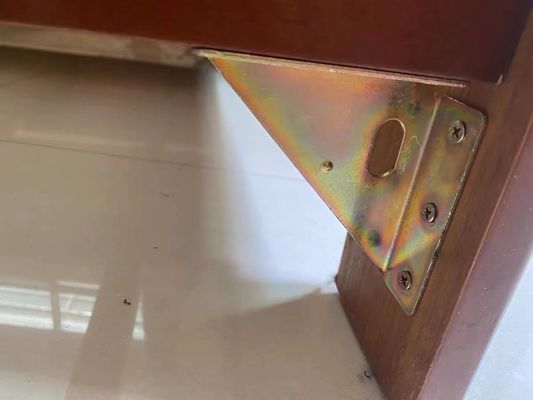 Código de metal polido personalizável para mesas de madeira Nanfeng e opção de personalização