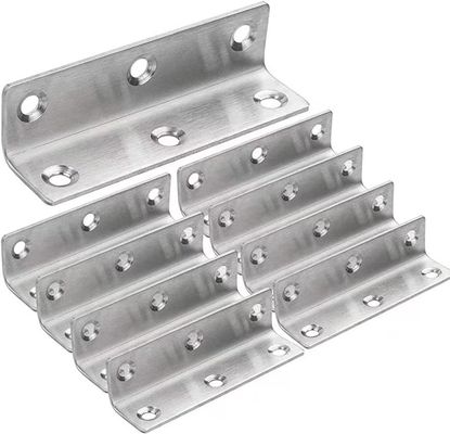Dimensão personalizada Bracket de ângulo reto de aço carbono preto tipo L para necessidades profissionais