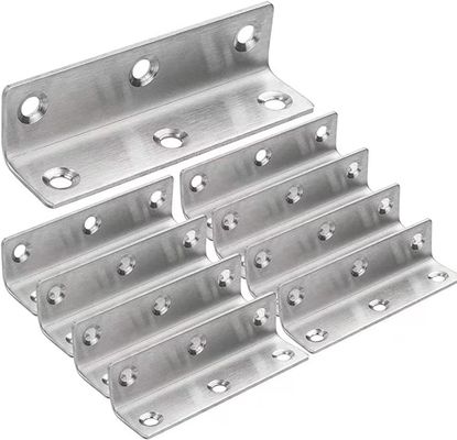 Dimensão personalizada Bracket de ângulo reto de aço carbono preto tipo L para necessidades profissionais