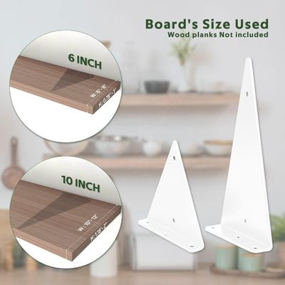 Bracket triangular de aço inoxidável para fixação de estruturas metálicas