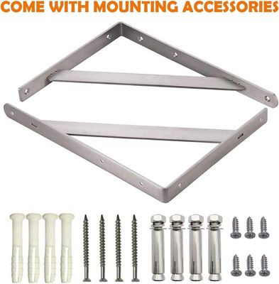Bracket triangular de aço inoxidável para fixação de estruturas metálicas