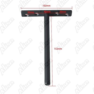 Bracket de metal revestido de aço carbono para fixação de mesa personalizada e polida