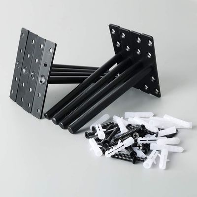 Bracket de metal revestido de aço carbono para fixação de mesa personalizada e polida