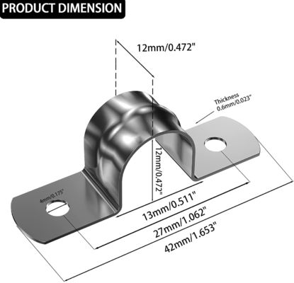 Acero inoxidável Metal Custom Buckle Tubo de água Buckle Power revestido e duradouro