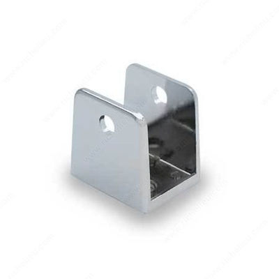 Suporte em forma de U de aço inoxidável revestido de potência profissional para suporte em forma de L preto