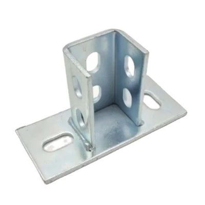 Suporte em forma de U de aço inoxidável revestido de potência profissional para suporte em forma de L preto