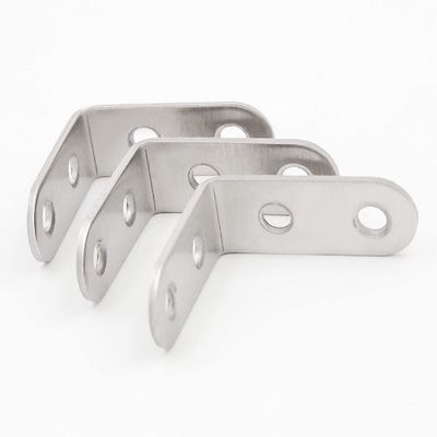Bracket de ângulo reto em forma de L de aço inoxidável personalizável para as necessidades do cliente