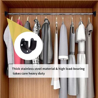 Pendente de guarda-roupa Suporte fixo com suporte de aço inoxidável personalizado